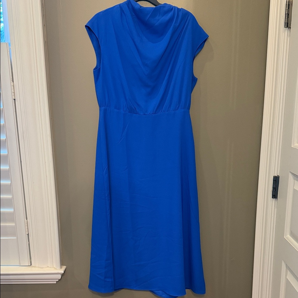 Ann Taylor Cobalt Blue Women's Midi Dress